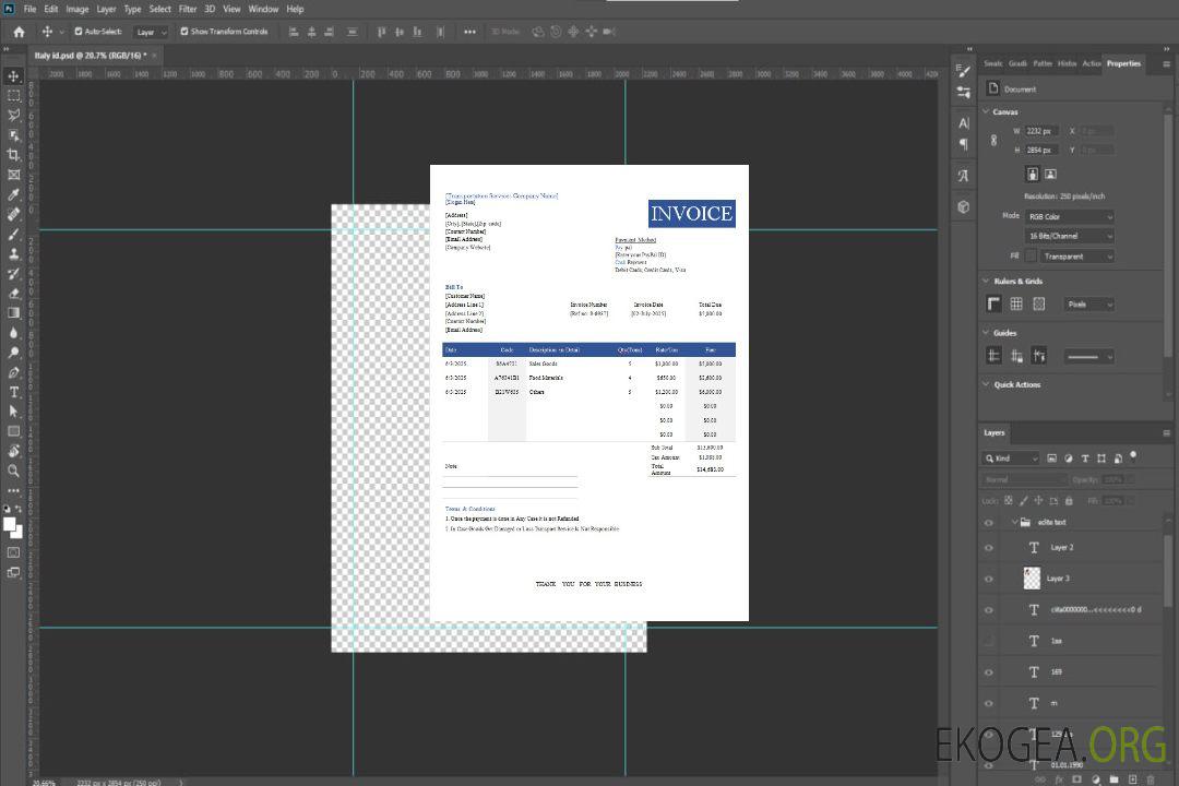 Modèle de facture de transport gratuit template Modèle de facture de transport gratuit template